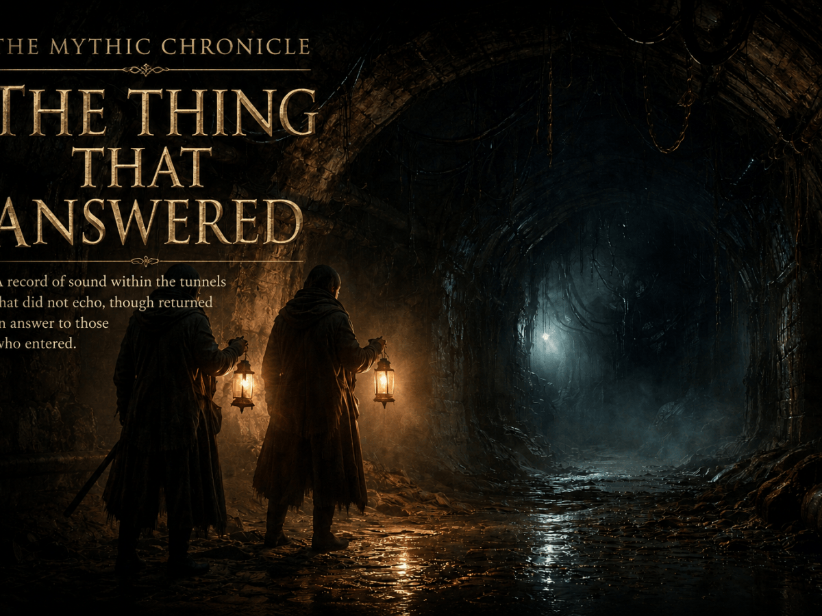 The Mythic Chronicle: The Thing That&nbsp;Answered