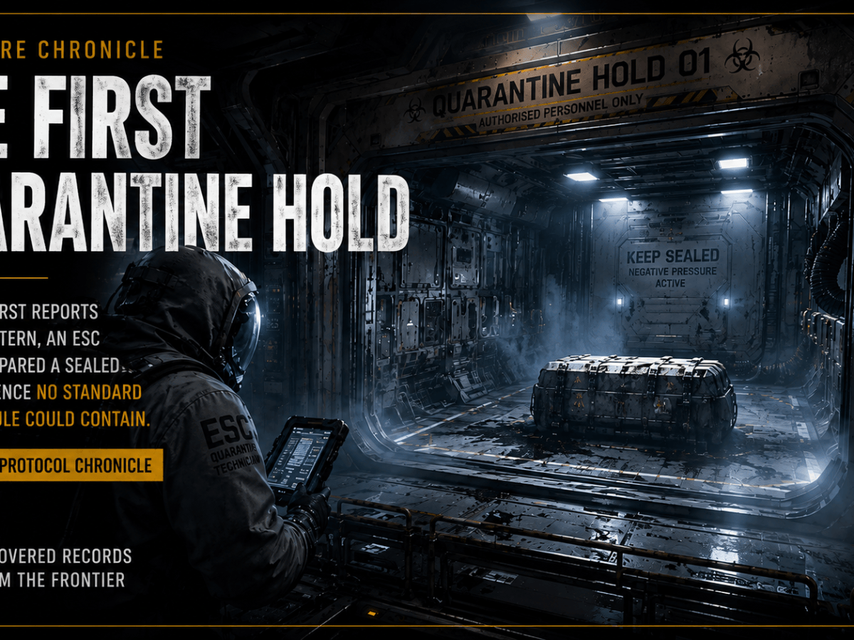 The Future Chronicle: The First Quarantine&nbsp;Hold