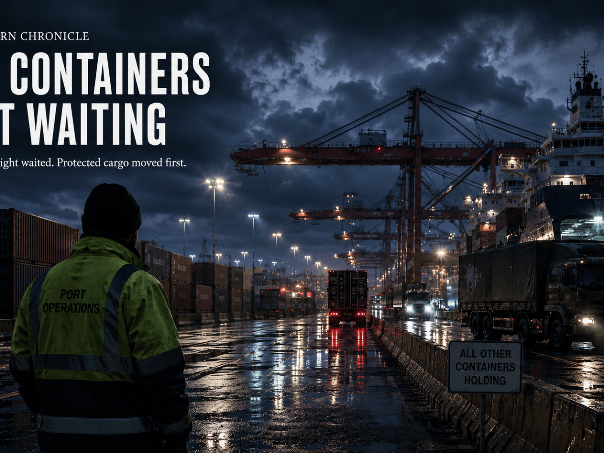 The Modern Chronicle: The Containers Left&nbsp;Waiting