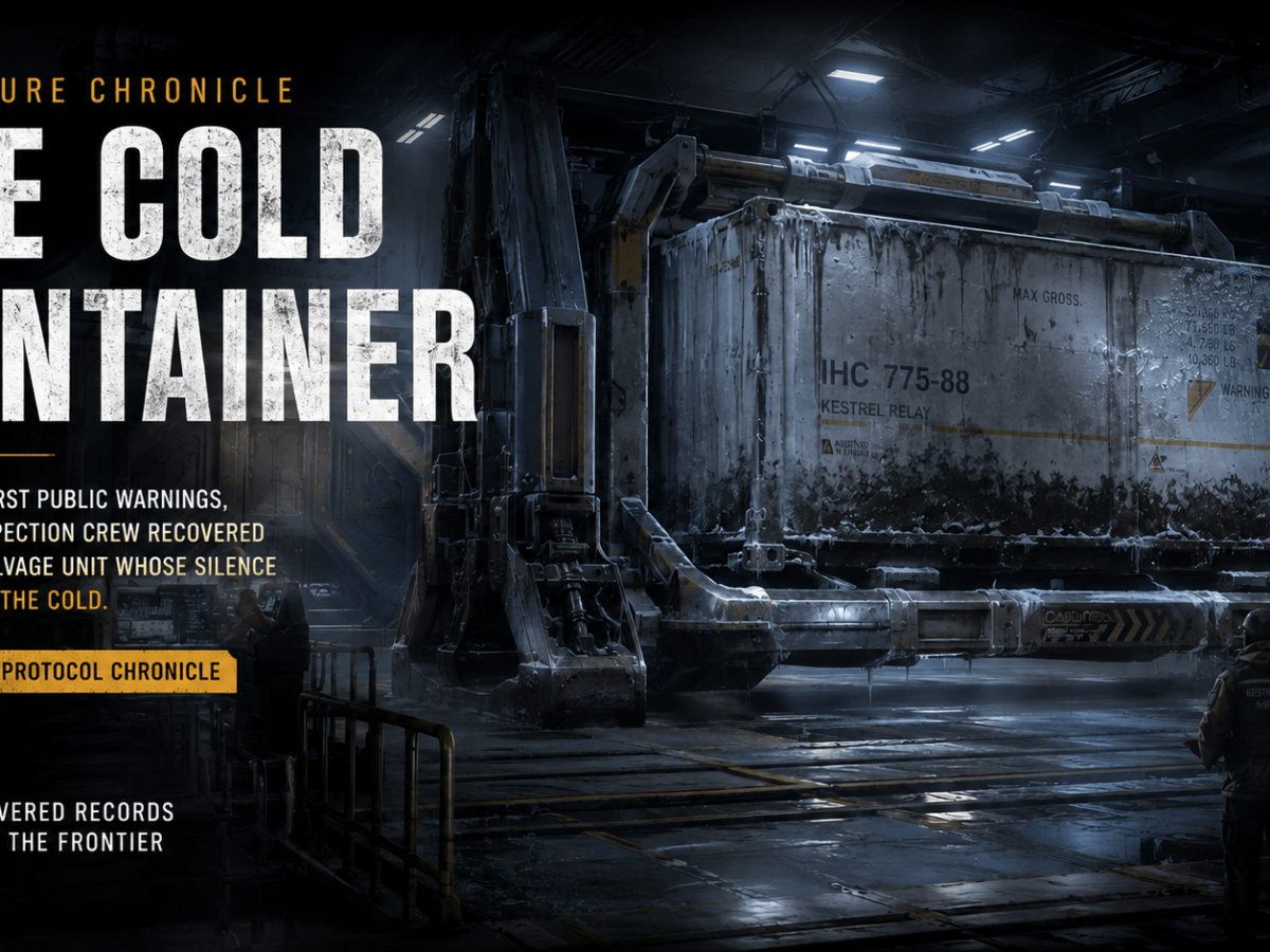 Harbinger Protocol Chronicle: The Cold&nbsp;Container