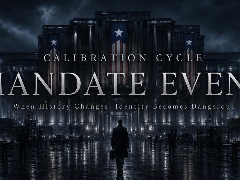 Calibration Cycle: Mandate Event | When History Changes, Identity Becomes&nbsp;Dangerous